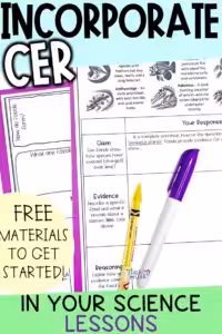 incorporating CER in science lessons to improve NGSS critical thinking