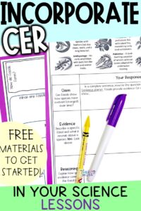 incorporating CER in science lessons to improve NGSS critical thinking