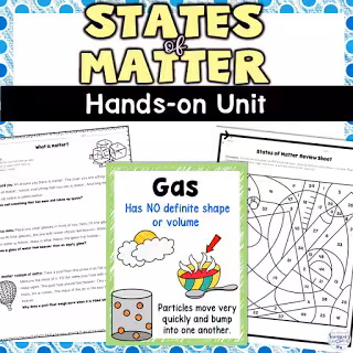 How to Teach a Unit on States of Matter 4 states2Bof2Bmatter2Bunit2Bcover