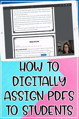 Steps to extract pages from a PDF file to assign digitally for grade 4 5 6 students