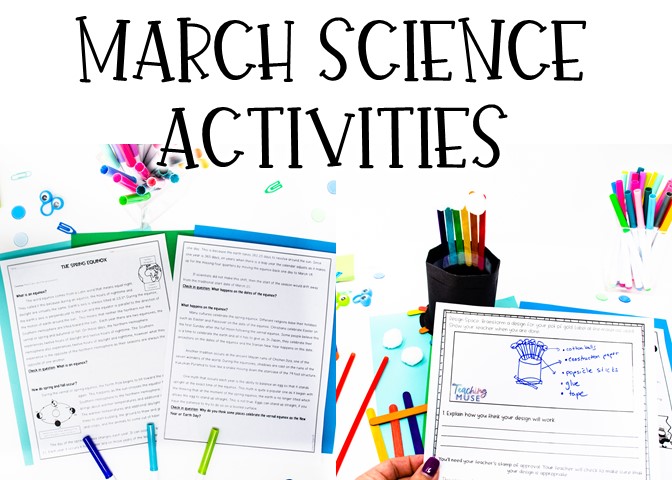 Science activities for March