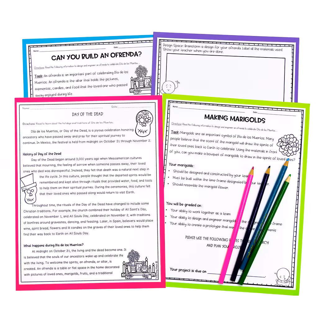 fall science activities for day of the dead