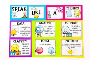Using science vocabulary with sticky notes