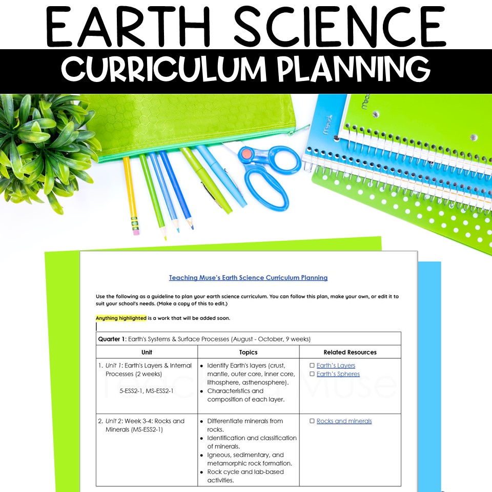 How to Teach Earth Science Without Feeling Like You Need a Geology Degree 1 Teach Earth Science with this free curriculum map to make planning this back to school season easy and productive.