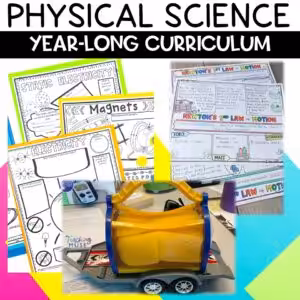 Picture of physical science curriculum of activities, lessons, and digital