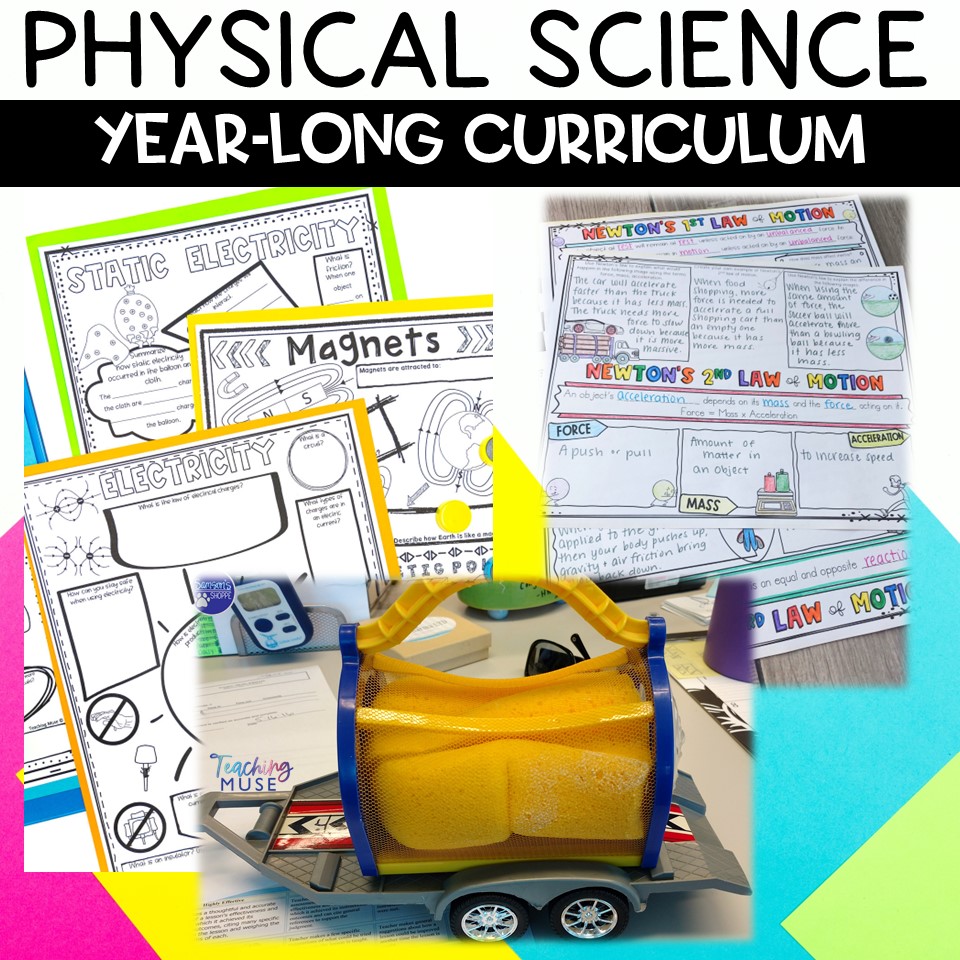 The One Middle School Physical Science Curriculum Bundle I Wish I Had 3 Picture of physical science curriculum of activities, lessons, and digital