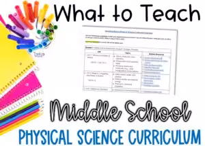 What to Teach in Middle School Physical Science: 4 Core Units