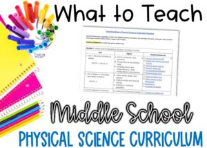 What to Teach in Middle School Physical Science: 4 Core Units