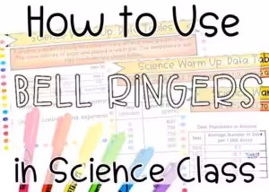 tips and strategies to use bell ringers in science class