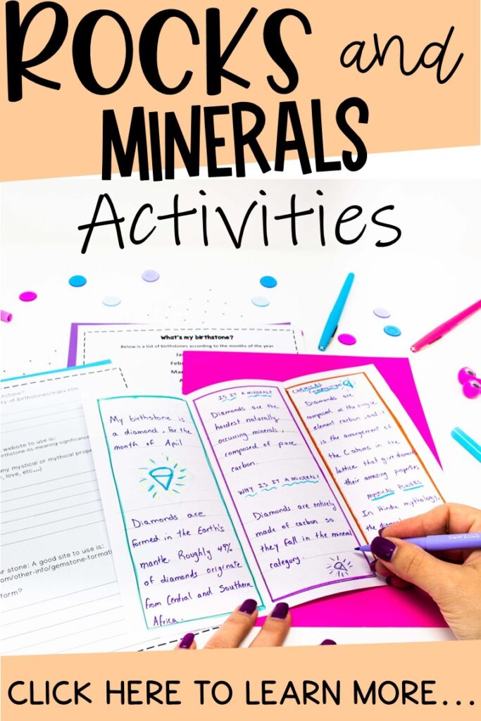 birthstone project to assess students when you teach earth science