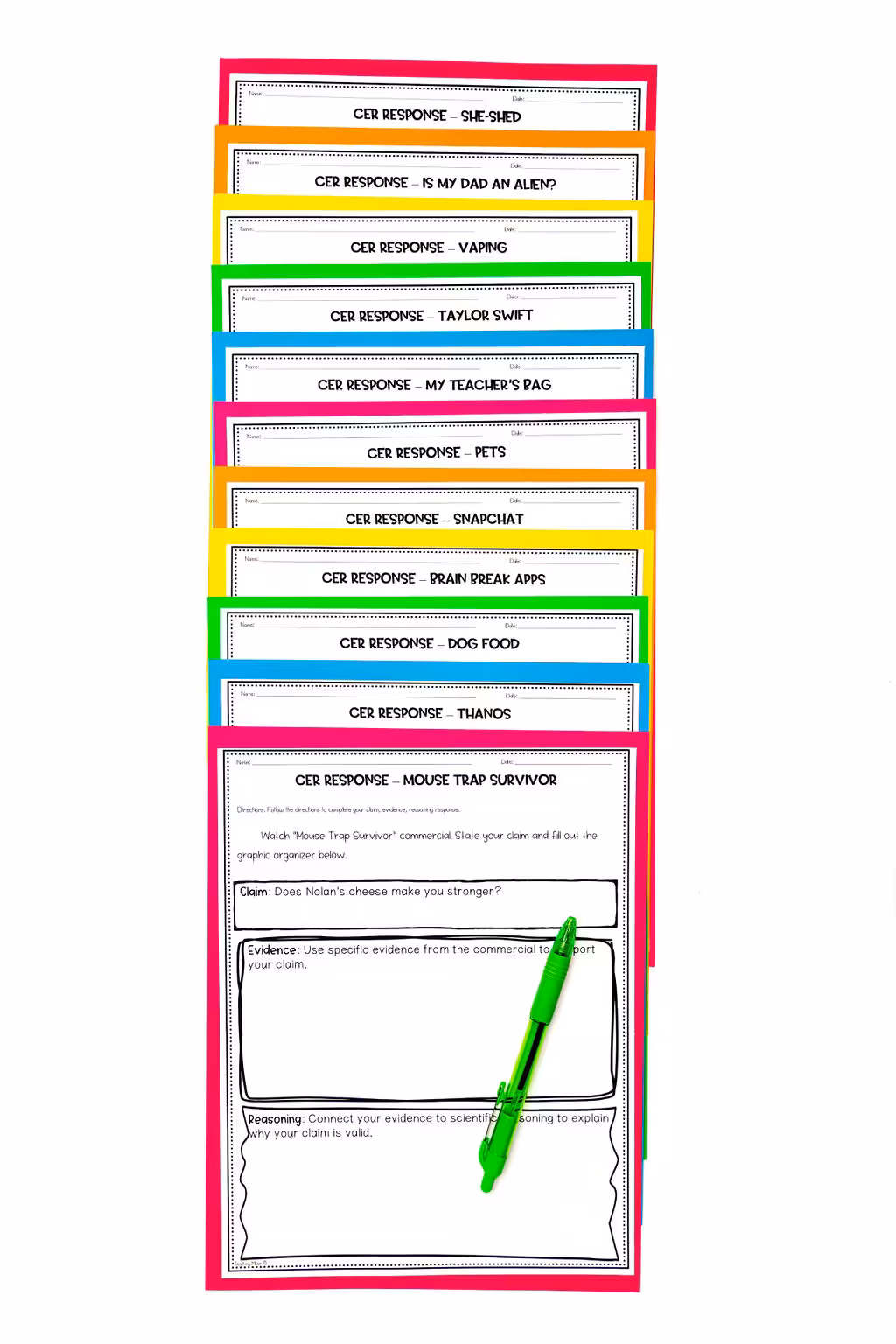 CER reasoning examples