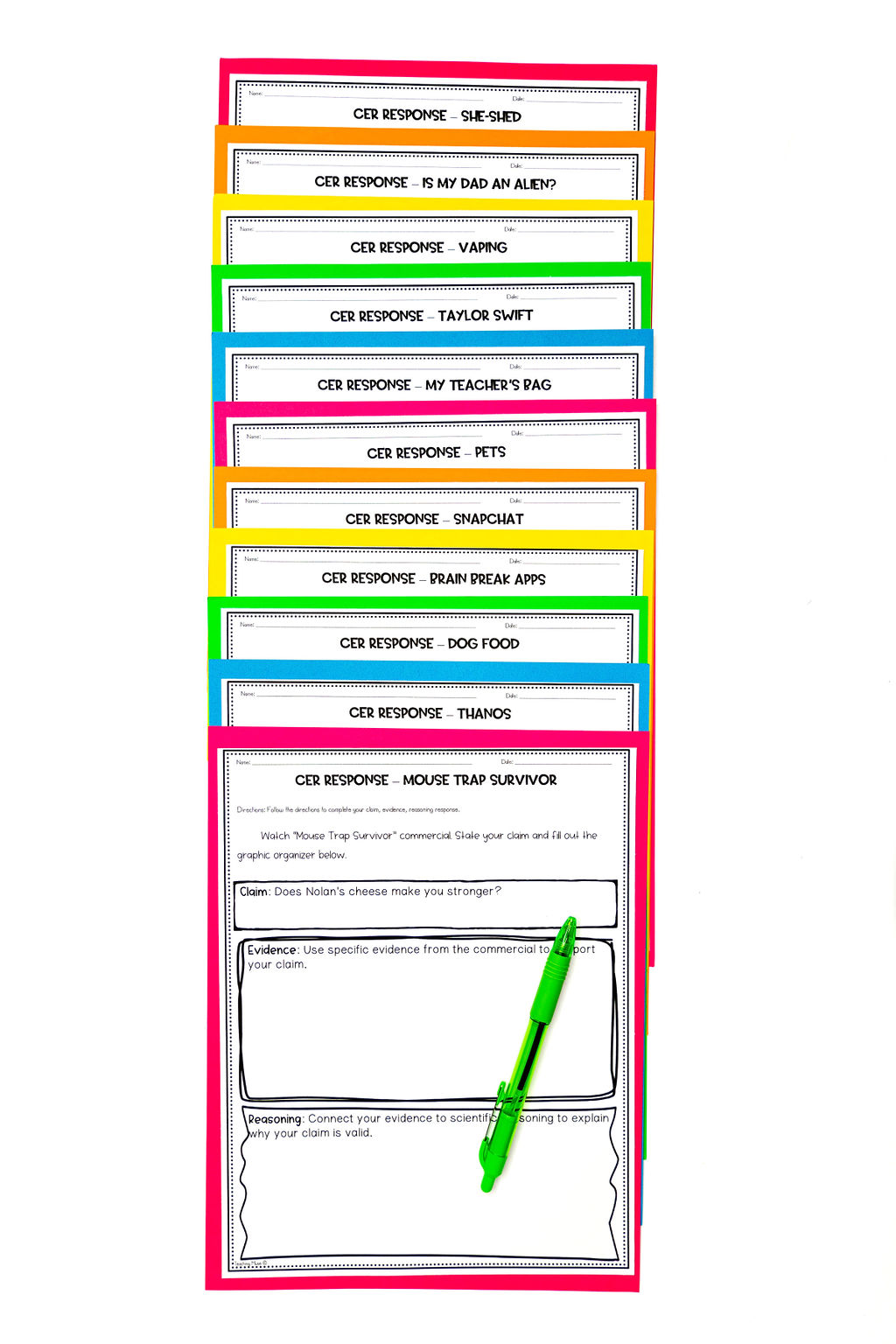 CER reasoning examples