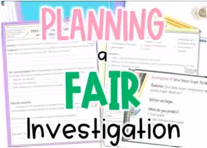 Students planning a fair science investigation