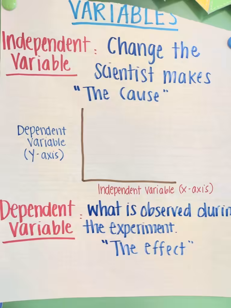 Teaching variables to plan a fair science investigation