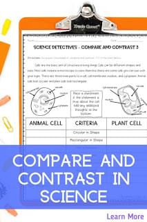 Using compare and contrast in science class to integrate literacy skills in grades 4 5 6