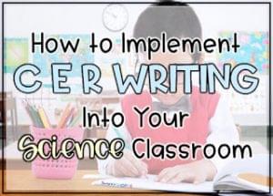 Getting started with CER claim evidence reasoning in science