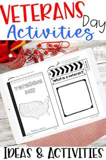 IDeas and digital videos to use with students in grade 4 5 6 to teach about veterans day