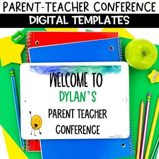 Virtual parent teacher conference materials ready made for your classroom
