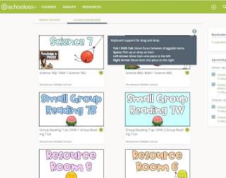 Getting Started with Schoology by learning about the courses that you will use for your grade 4 5 6 classes
