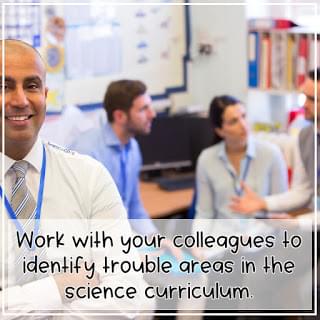 Teamwork with coworkers can help problem solve areas of concern for grade 4 5 6 science students