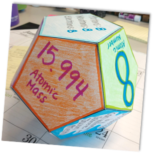 reviewing the periodic table of elements with choice assignments